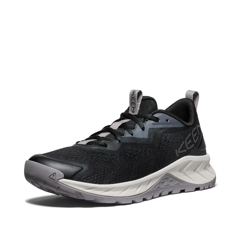 KEEN Men's Versacore Speed Breathable Vented Comfortable Hiking Shoes, Black/Steel Grey, 13