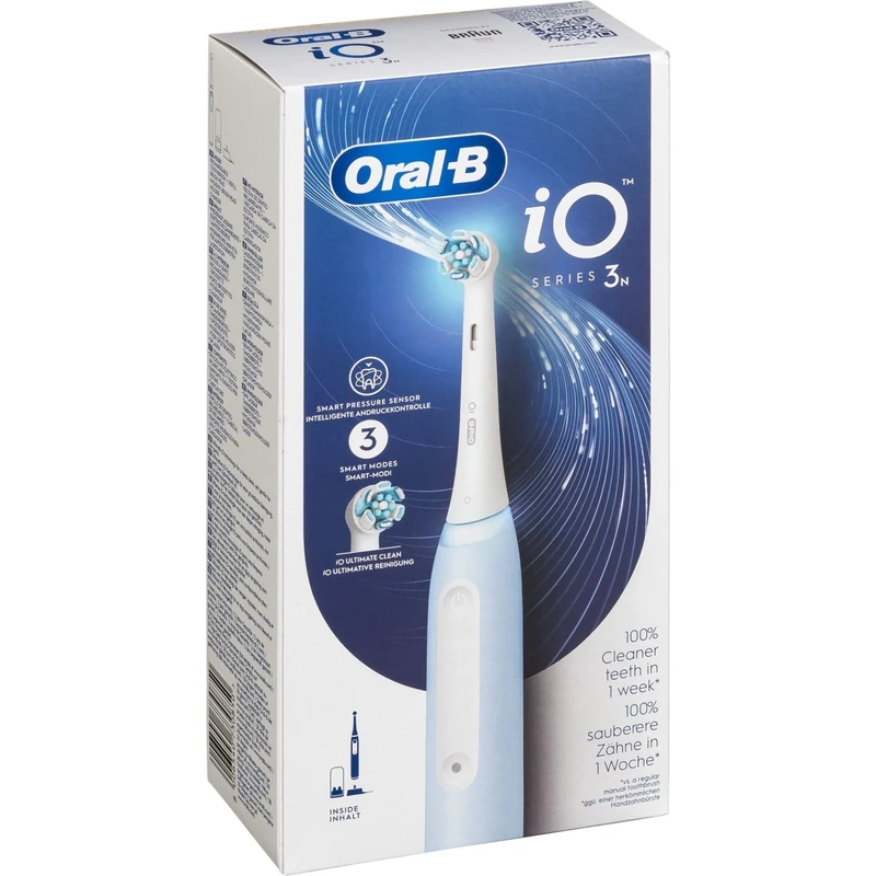 Braun Oral-B iO 3N Electric Toothbrush Blue 1 Brush Head