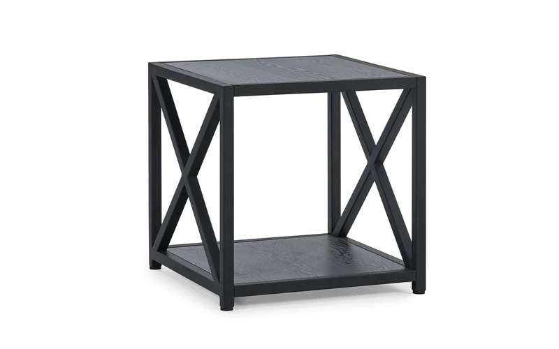 Julian Bowen Lamp Table, Black Ash, One Size
