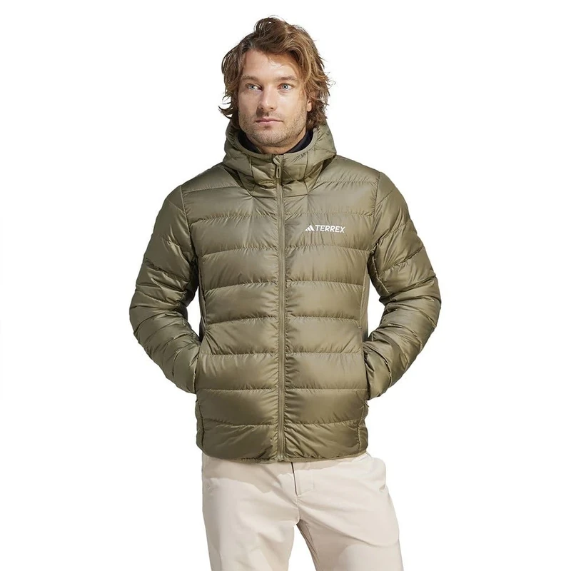 ADIDAS IP6041 MULTI DOWN JKT Jacket Men's olive strata Size M - Image 1