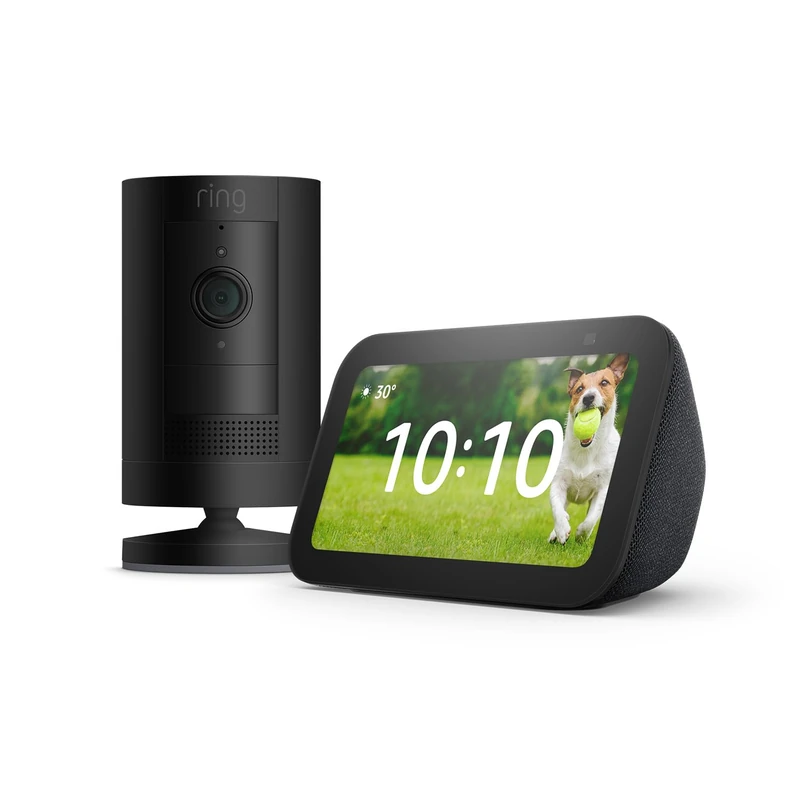 Ring Stick Up Cam Battery and Echo Show 5 (3rd Gen) Bundle
