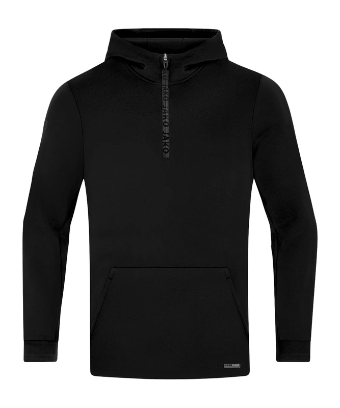 JAKO Men's Zip Hoodie Pro Casual, Black, XXL