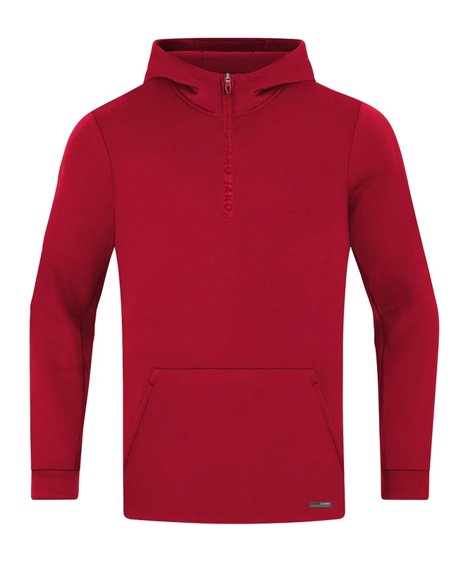 JAKO Men's Zip Hoodie Pro Casual, Chilli Red, XL