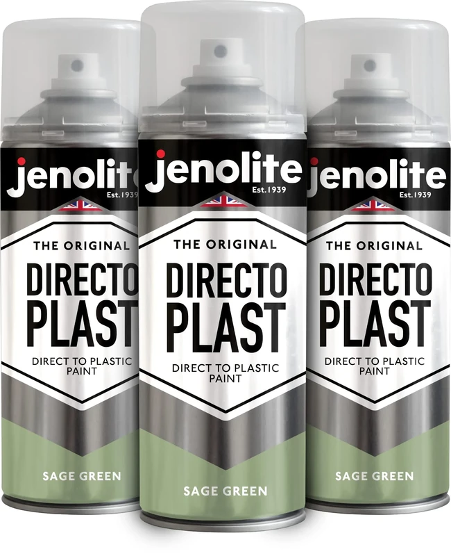 JENOLITE Sage Green Gloss Spray Paint - 3x400ml, No Primer