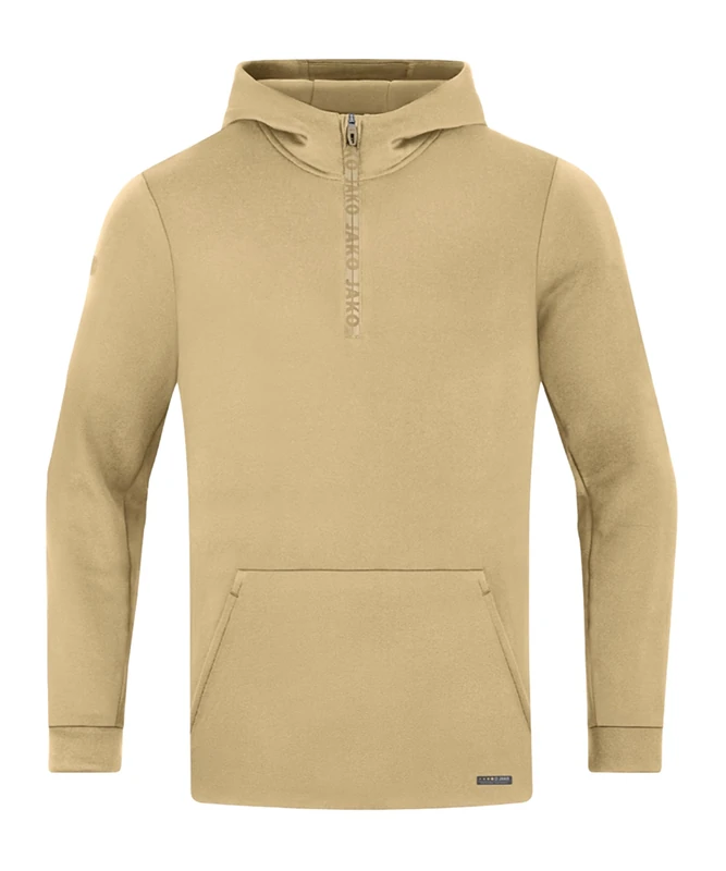 JAKO Men's Zip Hoodie Pro Casual, Beige, XXL - Image 1