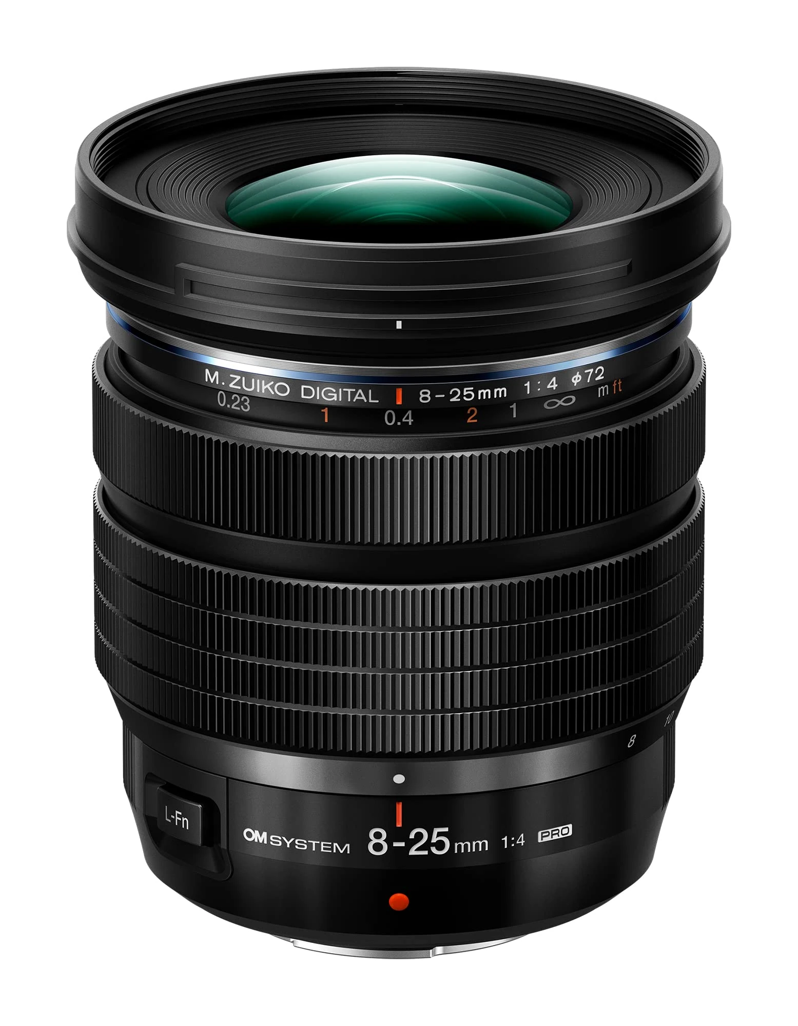 M.Zuiko Digital ED 8-25mm F4.0 PRO Lens, Wide Angle Zoom, Suitable for All Micro Four Thirds System Cameras (OM SYSTEM/Olympus OM-D & PEN Models, Panasonic G-Series), Black