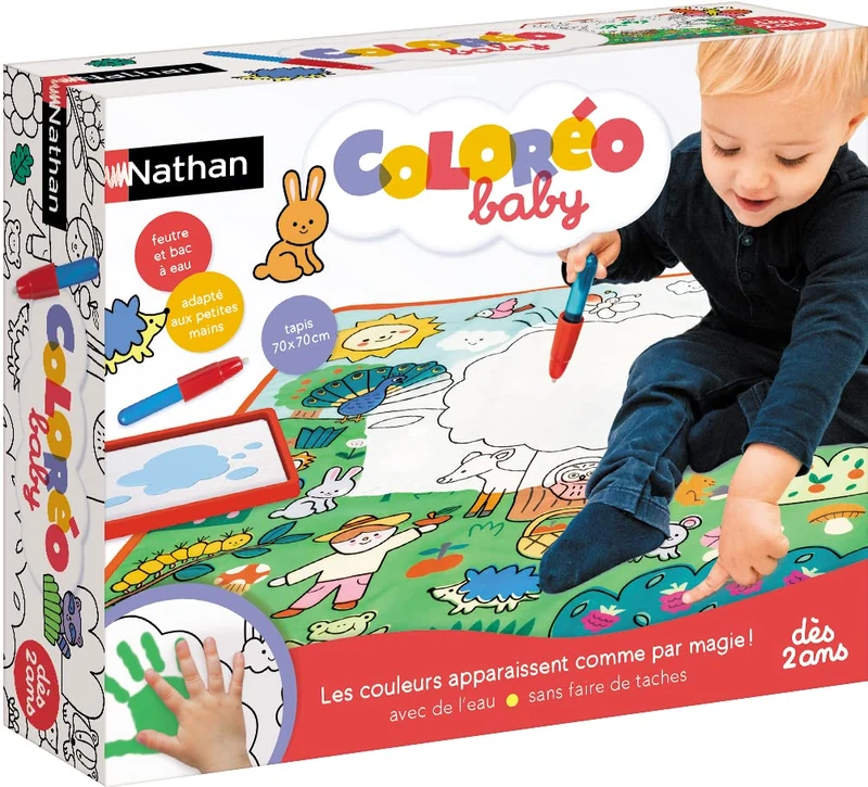 NATHAN Creative Activity – Coloréo Baby – Colouring with Water, Suitable Mats and Felt - Image 1
