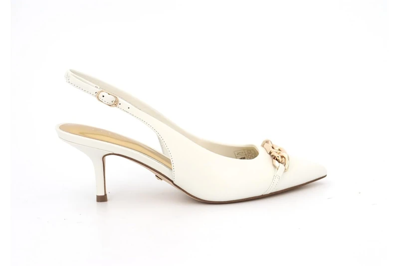 GUESS Women's SDINA Decollete, White, 6 UK