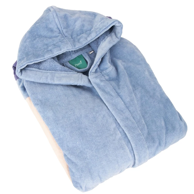 Pretti Primula Women's Bathrobe, Size L, Blue (Avio)