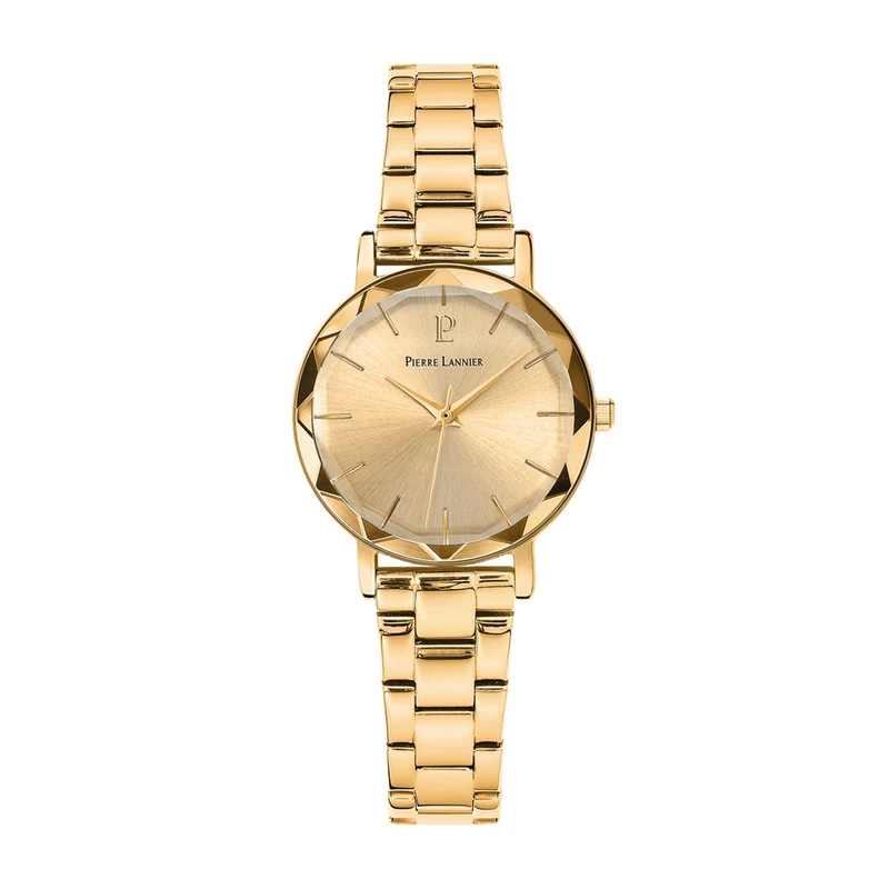 Pierre Lannier Women's Analogue Quartz Watch with Leather Strap 012P542, Black, Bracelet