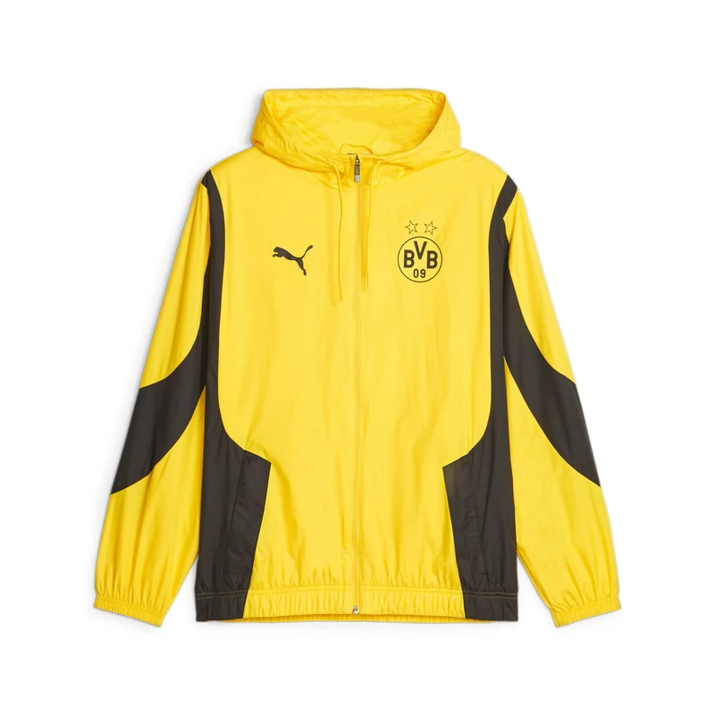 BVB Borussia Dortmund Official Prematch Woven Anthem Jacket Unisex Puma Jacket L