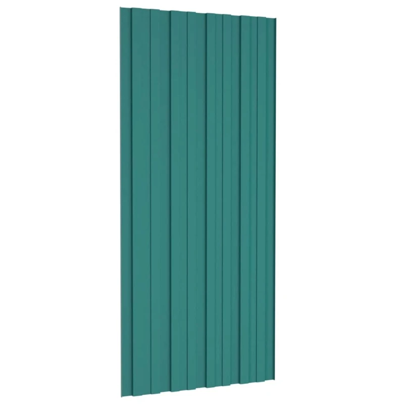 Keketa Roof Panels 36 pcs, Building Roofing Material Profile Sheet Shed, Roofing Sheet Shed Roof Panel, Roof Sheet Galvanised Steel Green 100x45 cm