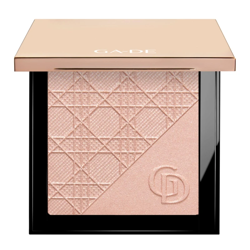 GA-DE Glow FX Highlighting Powder, 134 - Highlighter Makeup - Enriched with Jojoba Oil - Silky-Light Texture for Natural-Looking Glow - 0.28 oz