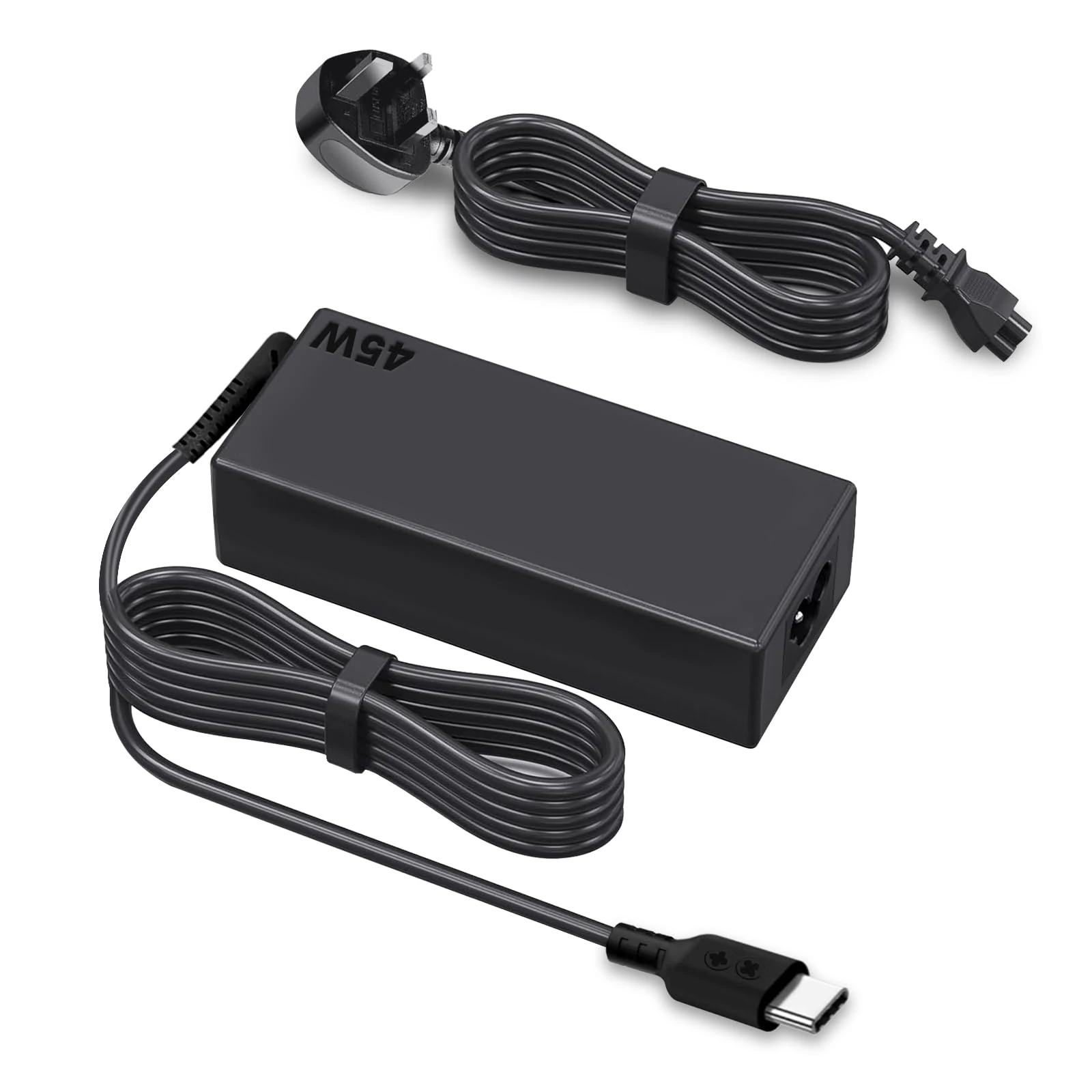 Adaptake 45W USB C Chromebook Charger Compatible with HP, Dell, Lenovo, Acer, Asus, Samsung, Google and More USB Type-C Power Adapter