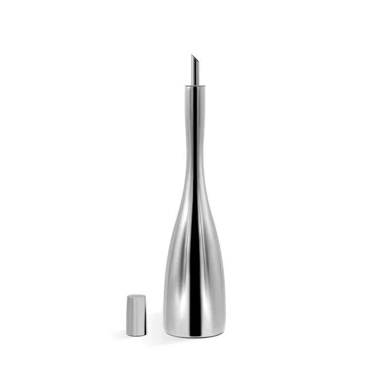 Barazzoni Olly Spa Oil Can 18/10 Stainless Steel Capacity 450 ml Versatile Spout Glossy Exterior, stainlesssteel