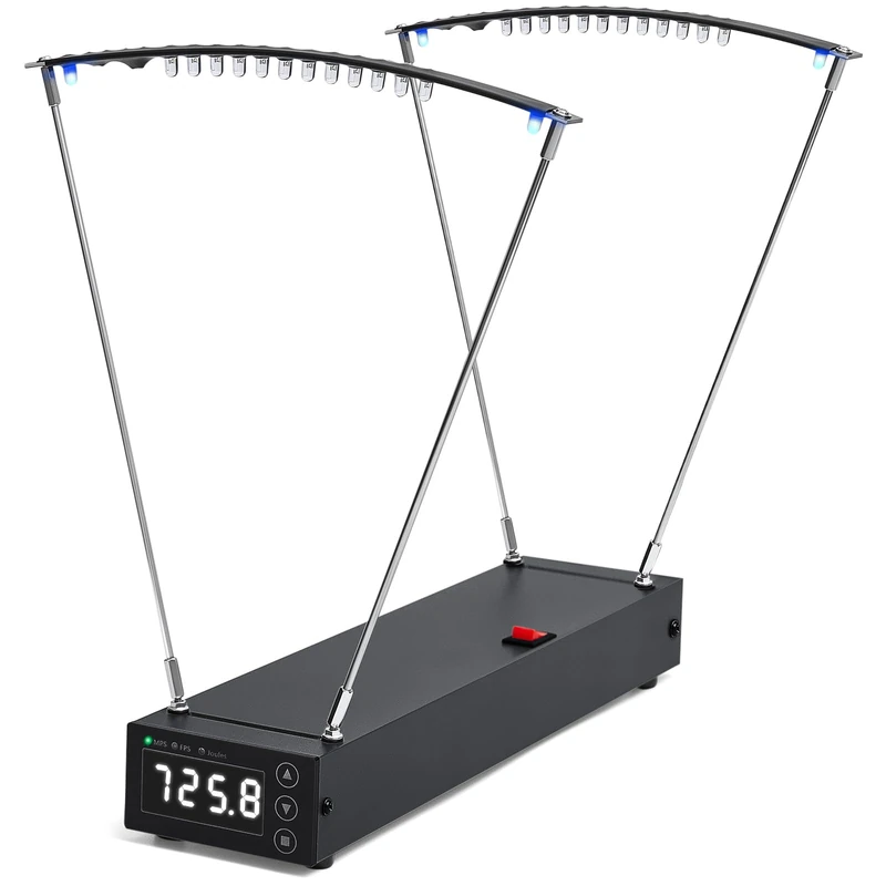 Xuhal Ballistic Chronograph Precision Shooting Speed Tester Slingshot Chronograph Bullet Bow Arrow Velocity Meter Measurement Tool with FPS MPS Readings for Archery Arrow Rifle Badminton Tennis