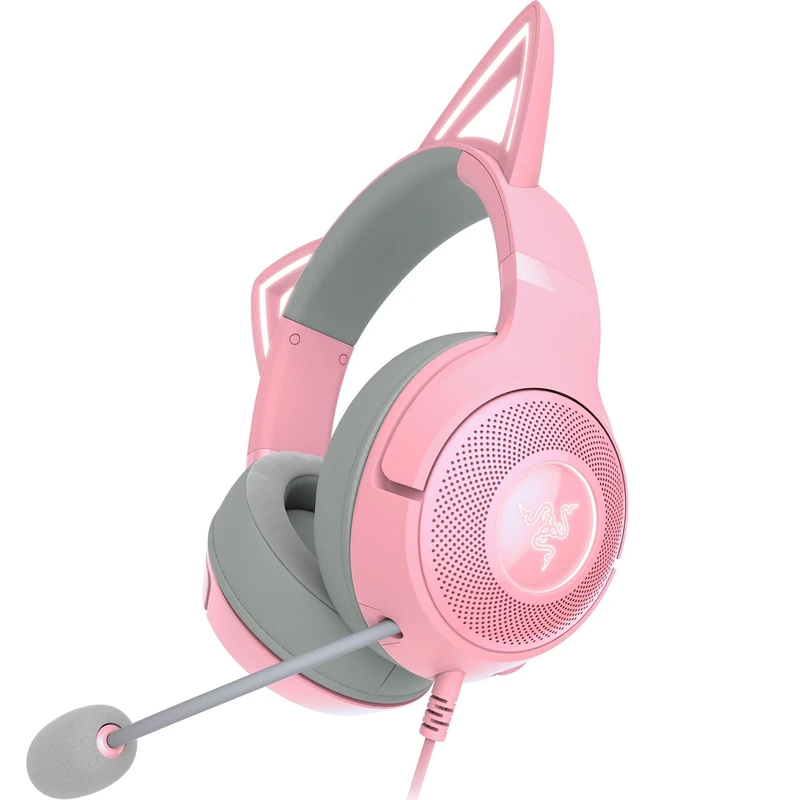 Razer Kraken Kitty V2 Quartz Pink RGB Headset with Ears