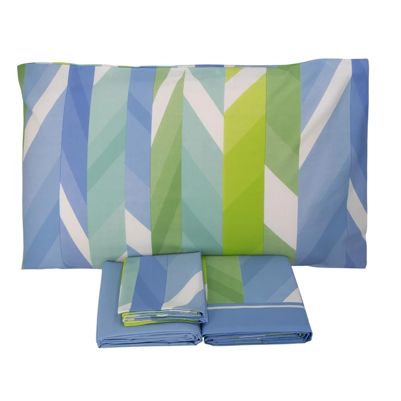 Vallesusa Senna Double Bed Sheet Set - Pure Cotton Madapolam