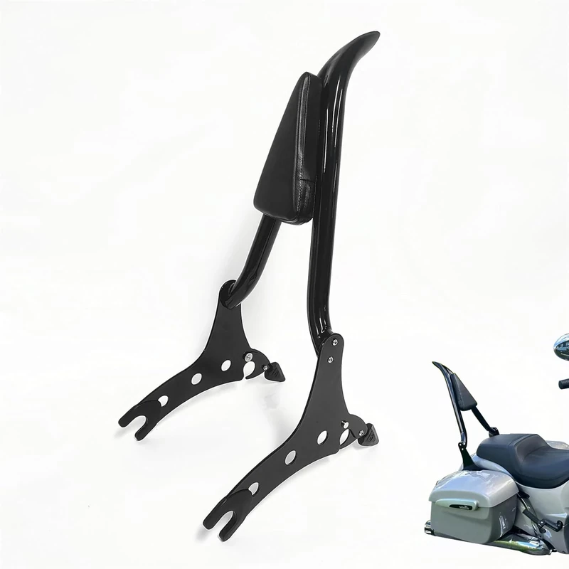 Backrest Sissy Bar Passenger Back Rest Pad Compatible for Indian Accessories Dark Horse Challenger Chieftain Roadmaster Springfield Pursuit Vintage Chief Limited 14-23 (29" Height, Black)