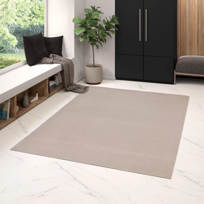 BALTA Machine Washable Indoor Rug for Living Room Bedroom Easy Care Machine Washable up to 40 Degrees Thickness 8 mm 100% Polypropylene 160 x 230 cm Light Grey
