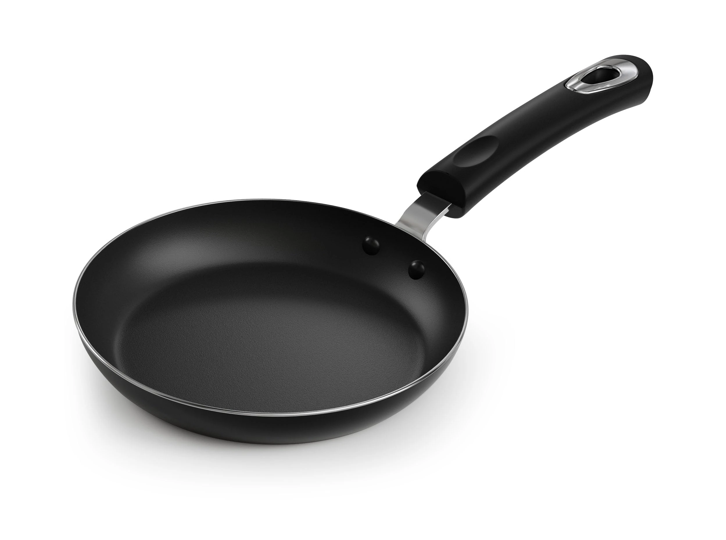 KICHLY Small Nonstick Induction Frying pan - Multipurpose All cooktop Pan for Home Kitchen or Restaurant, Scratch Resistant, Bakelite Handles (20cm, 8 inch, Black, 1 Piece)