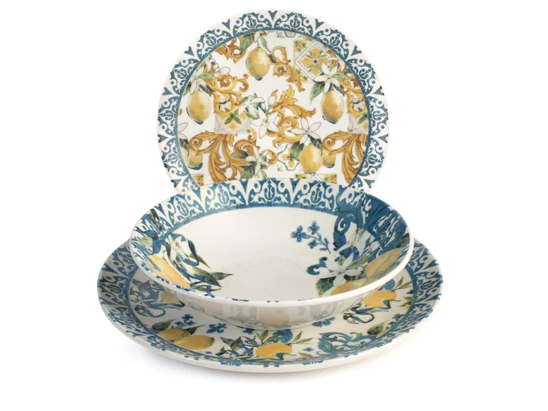 H&h Sicily Stoneware Table Service