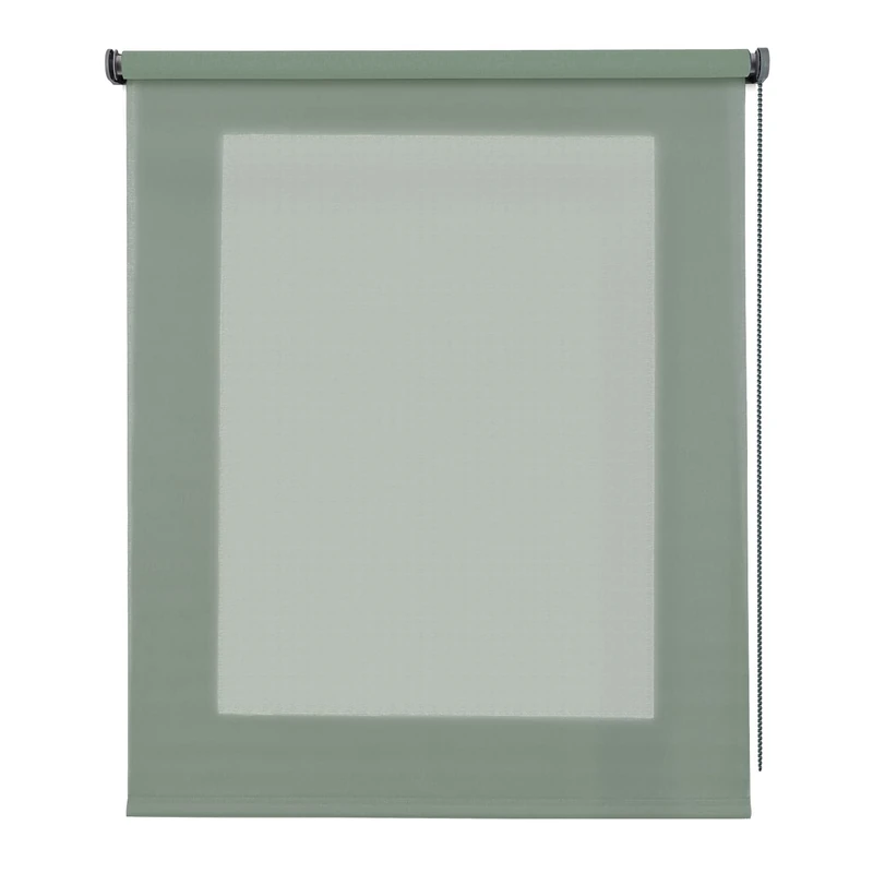 Translucent Decorative Blind, Transparent Roller Blind, Textured Fabric, Roller Blinds for Windows and Doors, Basic Blinds, Green Texture 120 x 250 cm - Image 1