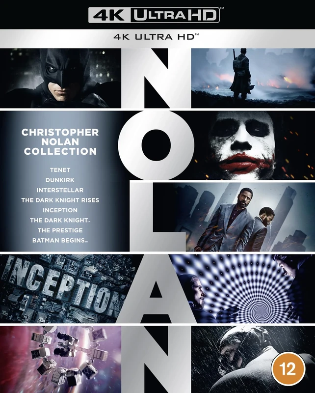 Christopher Nolan 8-Film Collection [4K Ultra HD] [2005] [Blu-ray] [2023] [Region Free]