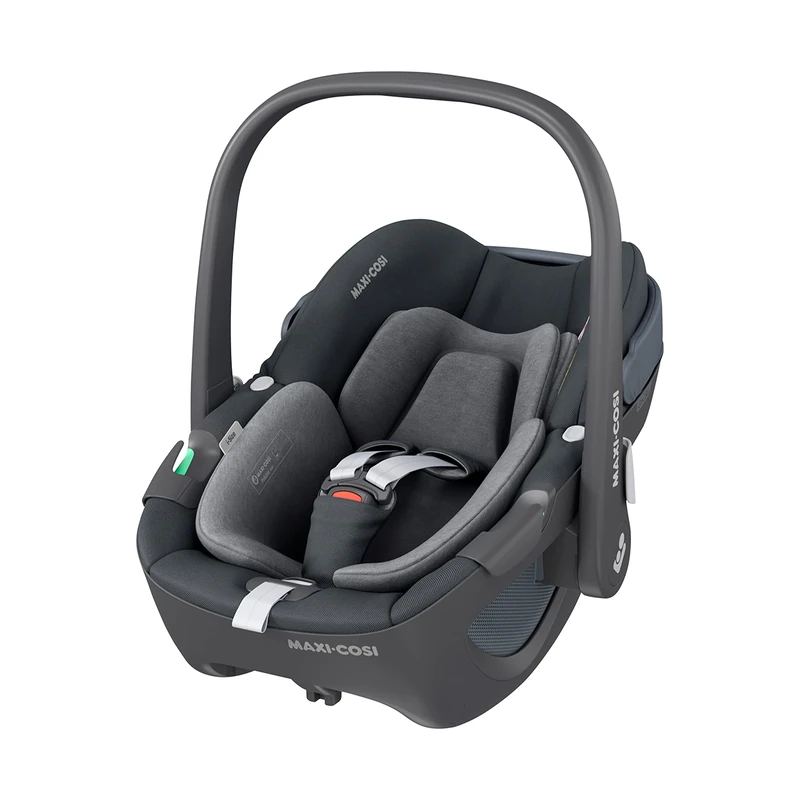 Maxi-Cosi Pebble 360 i-Size, Baby Car Seat, 360 Car Seat Newborn, 0-15 Months (40-83 cm), One-Hand Rotation, ClimaFlow, Easy-in Harness, G-Cell Side Impact Protection, Essential Graphite