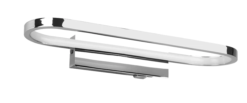 TRIO, Wall Light, Gianni incl. 1 x LED,SMD,17,0 Watt,3000K,1700 Lm. Body: Metal, Chrome L:40 cm, L:14 cm, H:7,5 cm Switch,Wall Mount,IP44