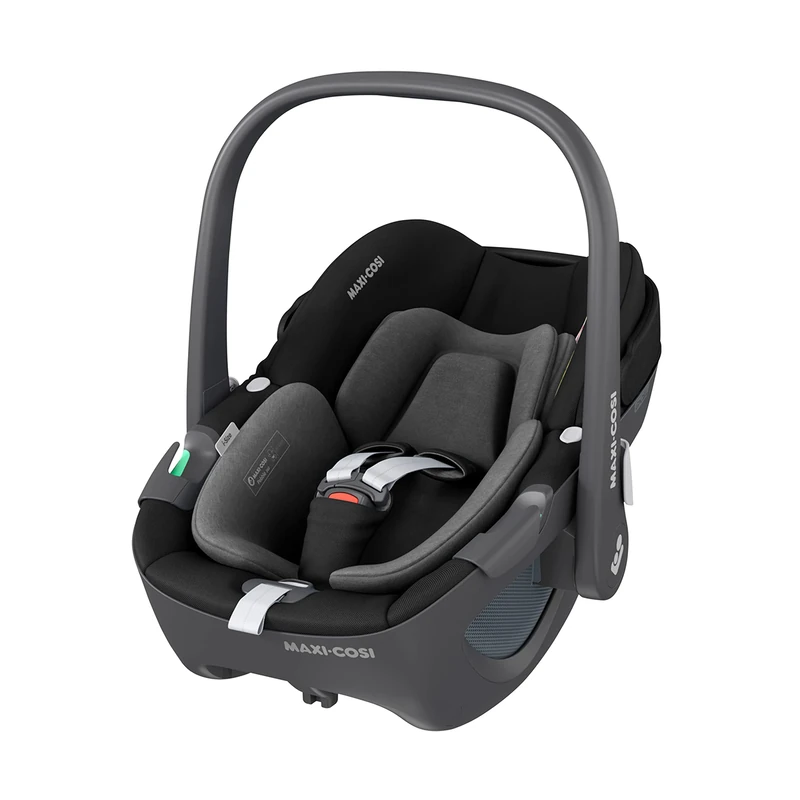 Maxi-Cosi Pebble 360 i-Size, Baby Car Seat, 360 Car Seat Newborn, 0-15 Months (40-83 cm), One-Hand Rotation, ClimaFlow, Easy-in Harness, G-Cell Side Impact Protection, Essential Black