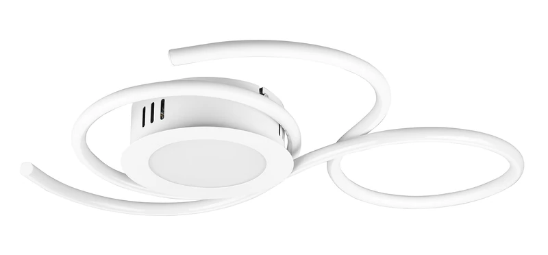 Trio, Ceiling Light, Jive incl. 1 x LED,SMD,36,0 Watt,2700-6000K,4300 Lm. Plastic, White, Body: Metal, matt White L:50 cm, L:45 cm, H:7,5 cm
