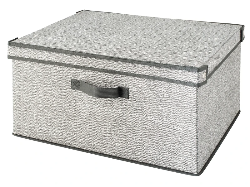H&H grey tweed cabinet box cm 50x40x25