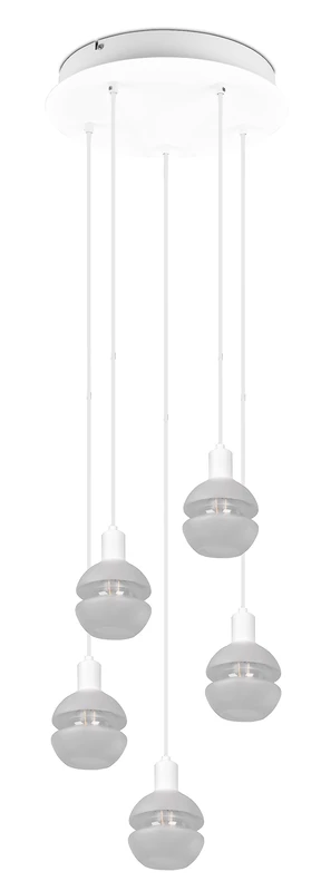 Trio Leuchten Mela 5xE14 Pendant Light - Matt White Metal