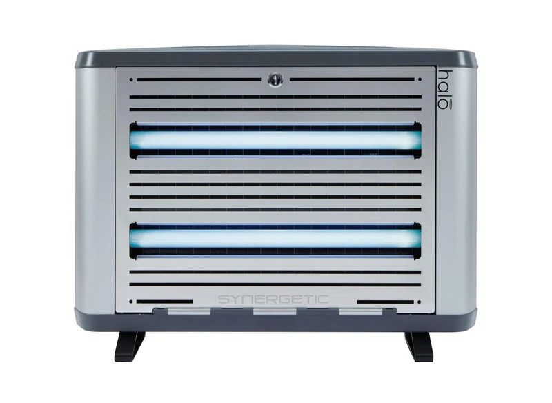 INSECT-O-CUTOR Halo 30 Electric Fly Killer | Slim Wall or Desk Mounted Insect Control Unit | Silver | For Small & Large Indoor Areas