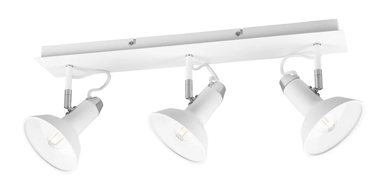 TRIO, Spot, Roxie 3xE14, max.10,0 W Metal, matt White, Body: Metal, matt White L:60 cm, L:13 cm, H:22.9 cm IP20,Without Illuminant