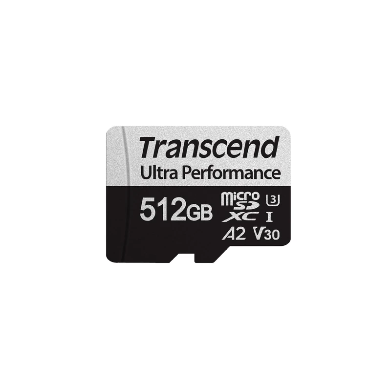 Transcend USD340S 512GB microSDXC U3 V30 A2 Memory Card with Adapter, Speed up to 160/125MB/s for Nintendo Switch, Steam Deck, Tablet & Smartphone TS512GUSD340S