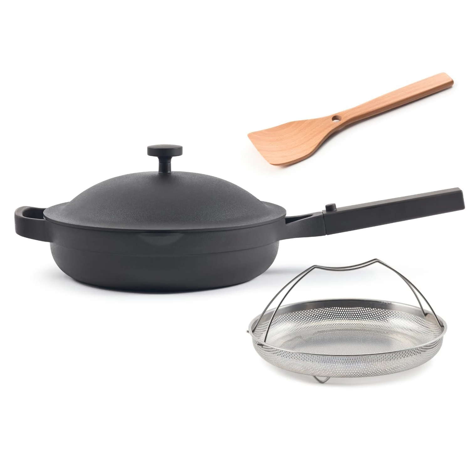 Our Place Always Pan 2.0 – 27cm (2.5L) Nonstick, Toxin-Free Ceramic Cookware | Patented 10-in-1 Aluminum Frying & Sauté Pan | Safe for Oven, Induction & All Cooktops up to 232°C | Char
