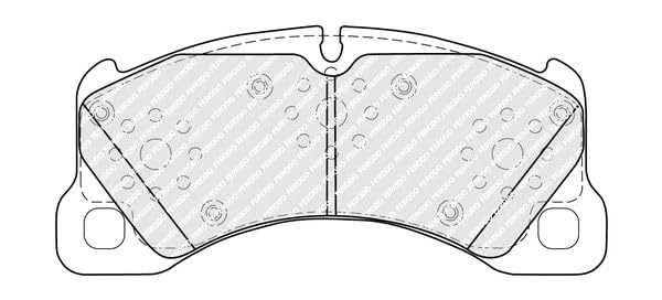 FERODO BRAKE PADS | FDB5417 | FRONT | FOR PORSCHE CAYENNE 2010-2018 | OE-MATCHING QUALITY | ECO-FRICTION FUSE+ TECHNOLOGY - Image 1