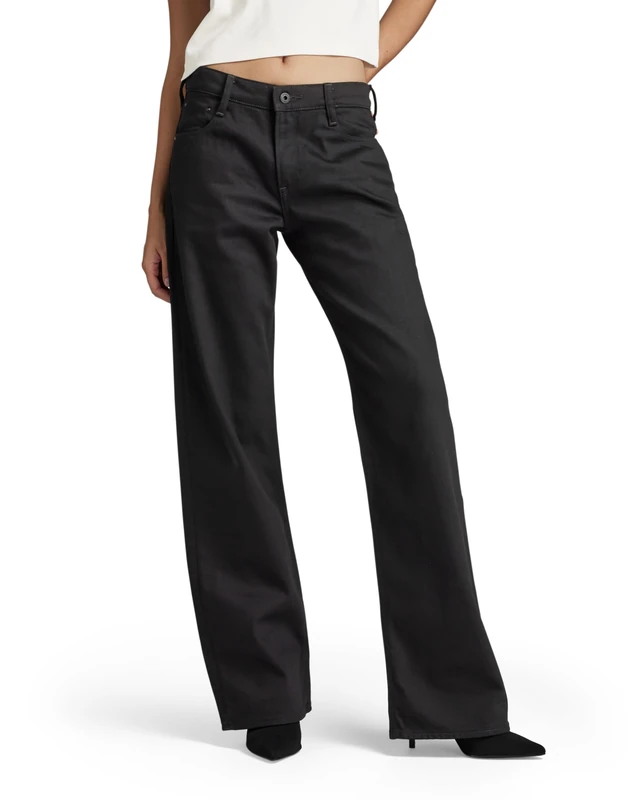 G-Star Women's Judee Loose Low Waist Jeans, Black (pitch black D22889-B479-A810), 32W / 30L