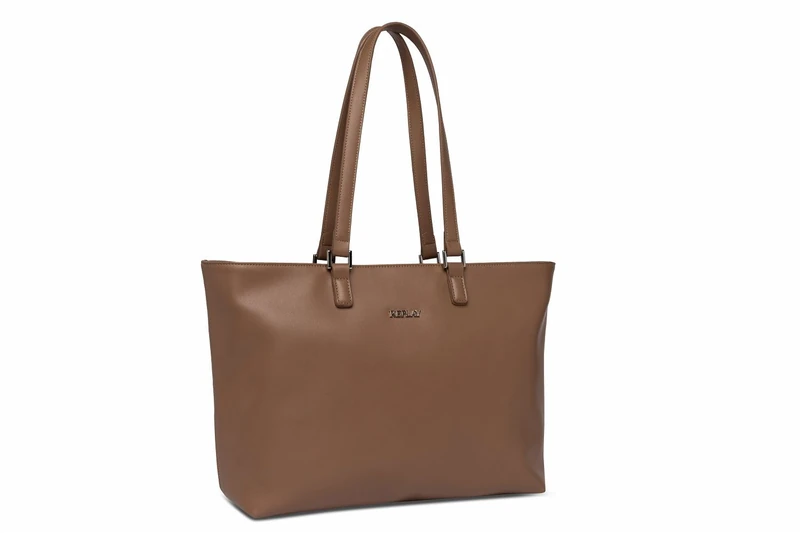 Replay women's tote bag made of imitation leather, Dirty Pale Beige 074 (Beige), Onesize