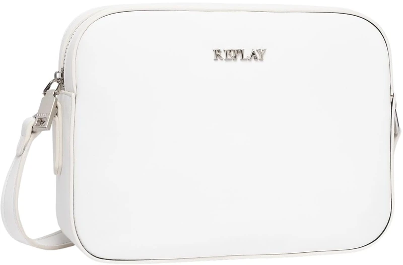 Replay women's shoulder bag small, white (Opt White 001), one size
