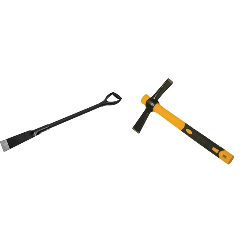 Roughneck The MUTT PRO ROU64397 Multi- Purpose Demolition Scraper - Steel 100mm/4 & ROU4012 Micro Cutter Mattock 14oz/400g