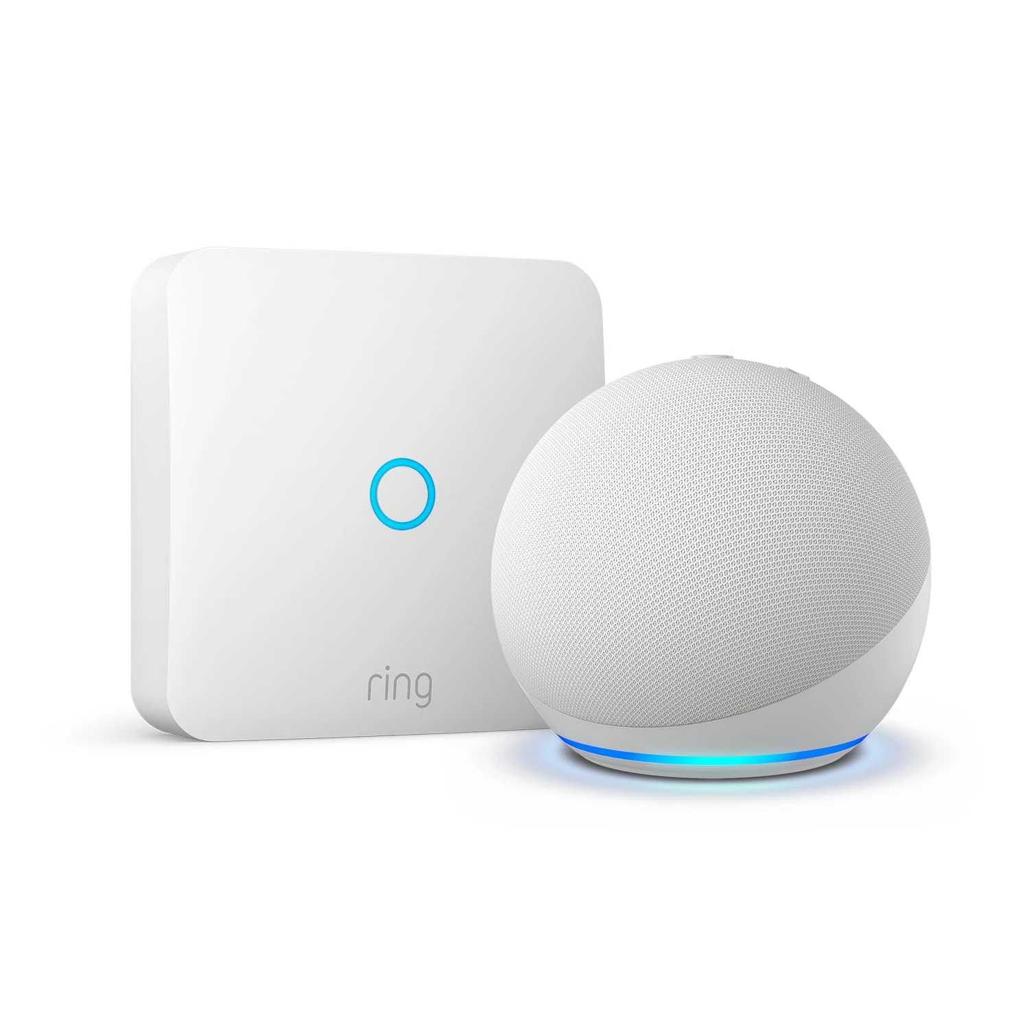 Echo Dot (5th generation, 2022 release, Glacier White) + Ring Intercom by Amazon | The ideal combination for a smarter home