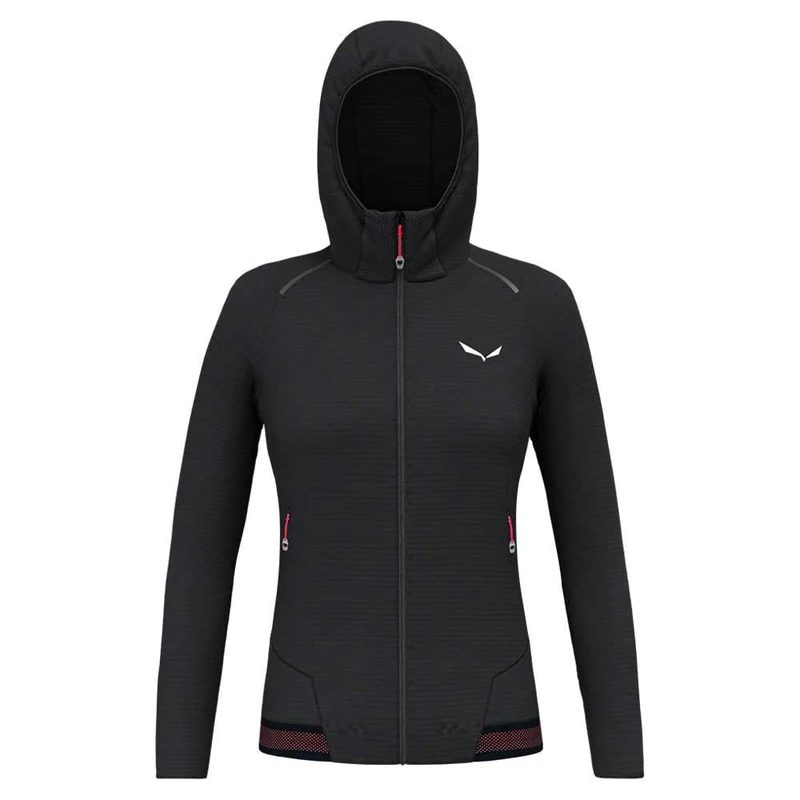Salewa Pedroc Polarlite Hooded Fleece Jacket Women, Black, L