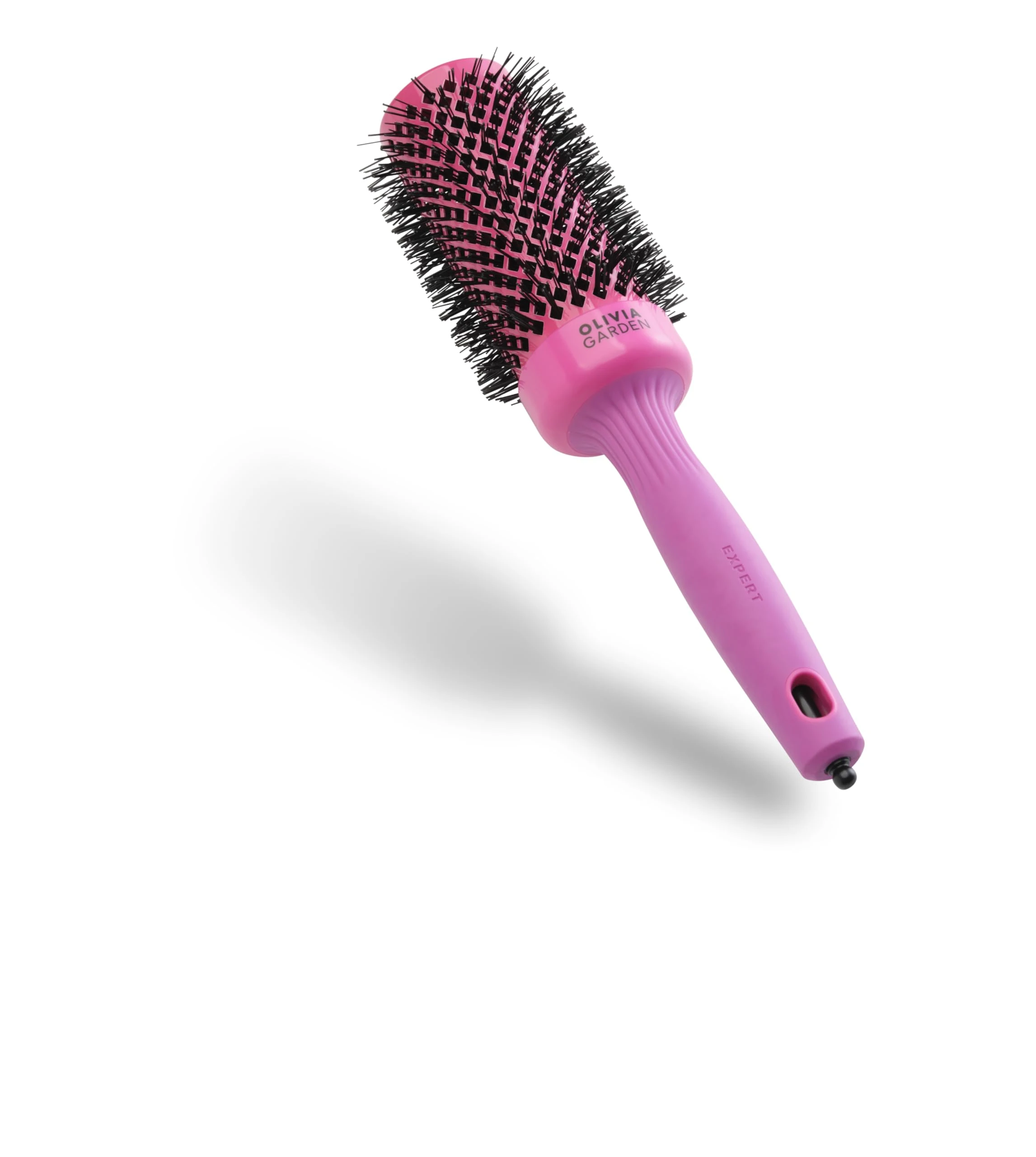 Olivia Garden Expert Blowout Shine – Pink - 45 - Ceramic Coated Round Brush for Smooth Blowout, Frizz-Free Hair & Radiant Shine