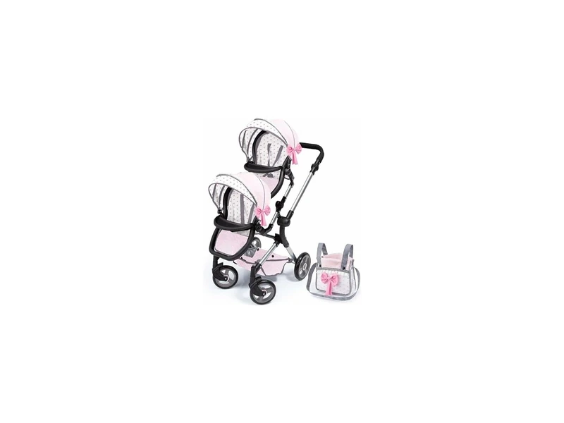 CLAUDIO REIG - Twin Tandem Chair (Pink) CM (RER26221), gemelar muñecas, Plastic, Aquamarine