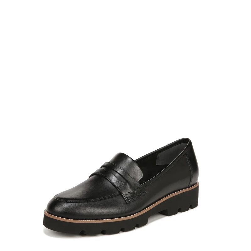 Vionic Women's Cheryl II Loafer - Black Nappa Leather - 3 UK