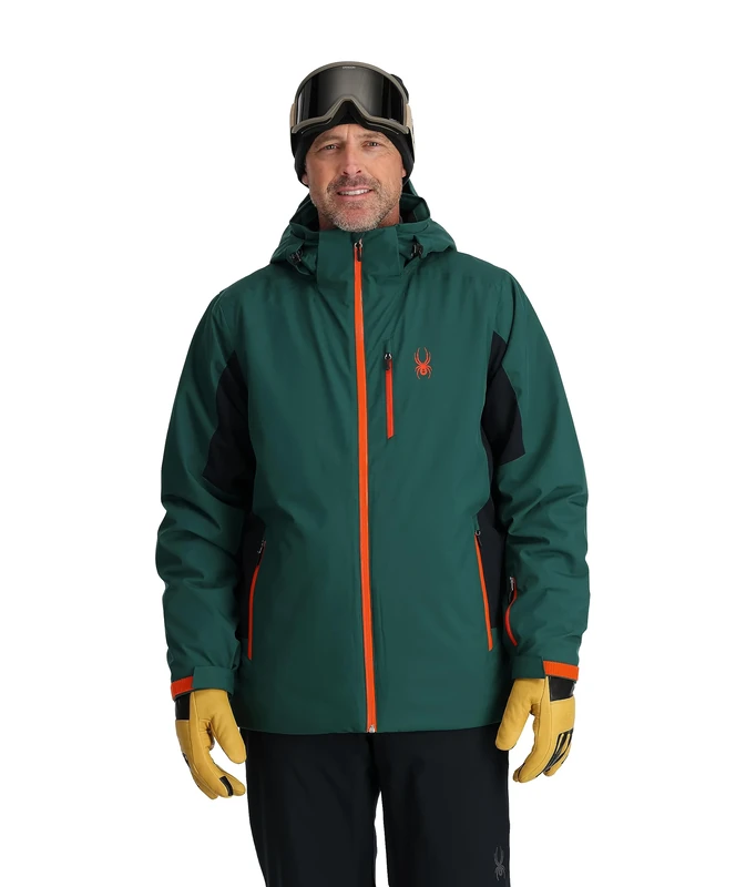 Spyder Men's Vertex Jacket Ski, Cypress Green, XXL