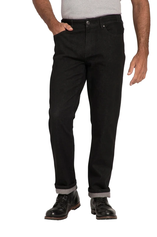 JP 1880 Men's Traveller-Jeans, Regular Fit, seitlich elastischer Bund, bis Gr. 36/72 Pants, Black, 44/Tall